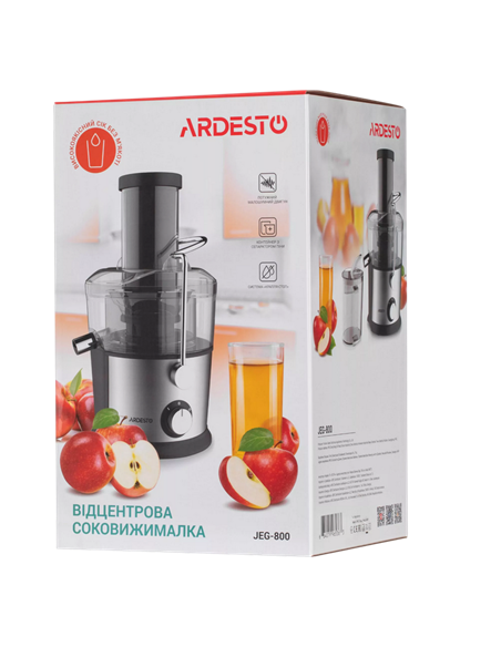 Storcător de fructe și legume Ardesto JEG-800, Oțel inoxidabil