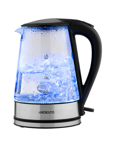 Fierbător electric Ardesto EKL-F110, Oțel Inoxidabil | Negru