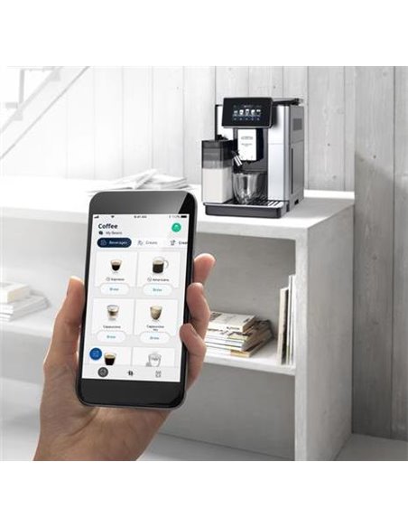 Кофемашина De'Longhi ECAM610.55.SB, Серебристый|Черный