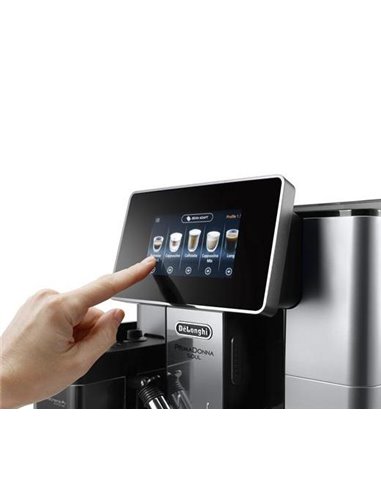 Espressor automat De'Longhi ECAM610.55.SB, Argintiu / Negru