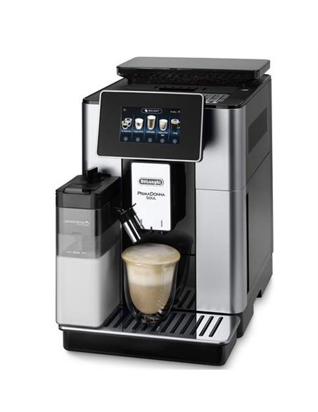 Кофемашина De'Longhi ECAM610.55.SB, Серебристый|Черный