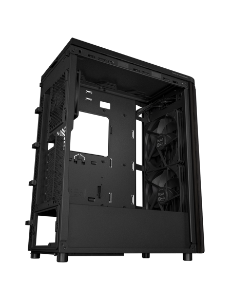 Carcasă PC ASUS ProArt PA401 Wood TG, Midi-Tower, Fără PSU, Negru