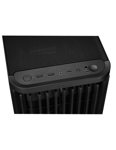 Компьютерный корпус ASUS ProArt PA401 Wood TG, Midi-Tower, Без блока питания, Чёрный