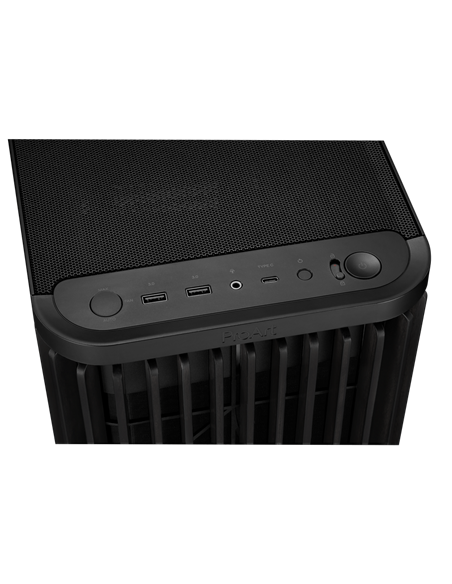 Carcasă PC ASUS ProArt PA401 Wood TG, Midi-Tower, Fără PSU, Negru