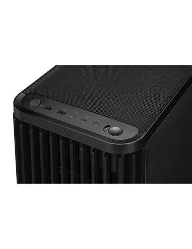 Компьютерный корпус ASUS ProArt PA401 Wood TG, Midi-Tower, Без блока питания, Чёрный