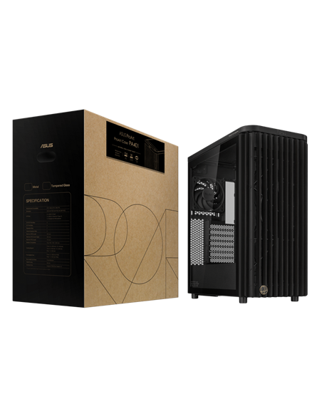 Компьютерный корпус ASUS ProArt PA401 Wood TG, Midi-Tower, Без блока питания, Чёрный Компьютерный корпус ASUS ProArt PA401 Wood TG, Midi-Tower, Без блока питания, Чёрный