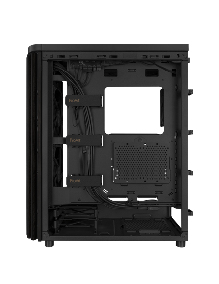 Компьютерный корпус ASUS ProArt PA401 Wood TG, Midi-Tower, Без блока питания, Чёрный Компьютерный корпус ASUS ProArt PA401 Wood TG, Midi-Tower, Без блока питания, Чёрный