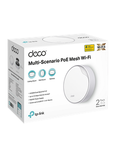 Whole-Home Mesh Dual Band Wi-Fi 6 System TP-LINK, "Deco X50-PoE(2-pack)", 3000Mbps, MU-MIMO, 2.5Gbps 2