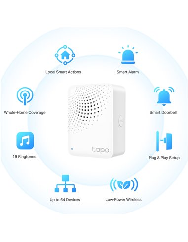 Smart Hub TP-LINK Tapo H100, Alb