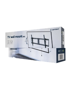 Настенное крепление для телевизора Gembird WM-90T-01, Чёрный 2