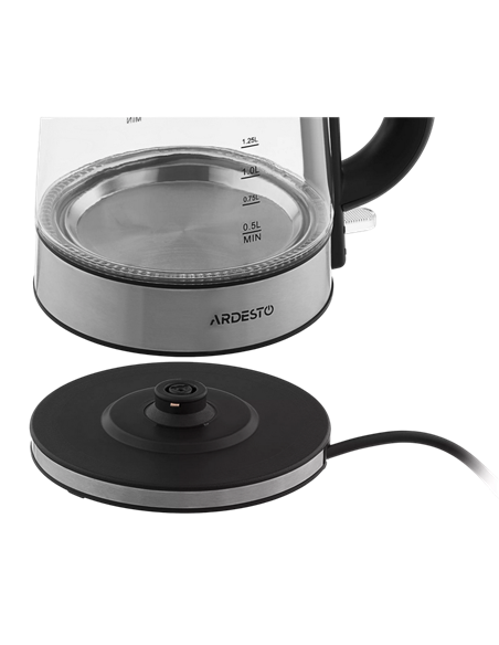 Fierbător electric Ardesto EKL-F200, Oțel Inoxidabil | Negru