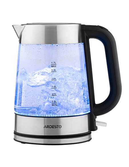 Fierbător electric Ardesto EKL-F200, Oțel Inoxidabil | Negru