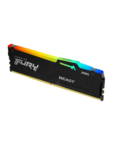 Оперативная память Kingston FURY Beast RGB, DDR5 SDRAM, 6000 МГц, 8 ГБ, KF560C30BBEA-8