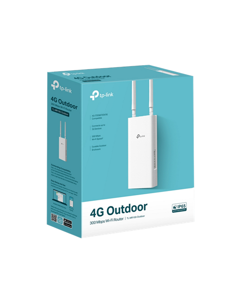 Беспроводной маршрутизатор TP-LINK TL-MR100-Outdoor, 3G, 4G, Белый