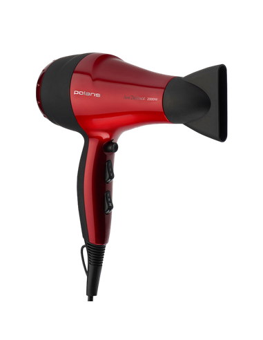 Фен Polaris PHD 2077i, 2000 Вт, Красный | Черный