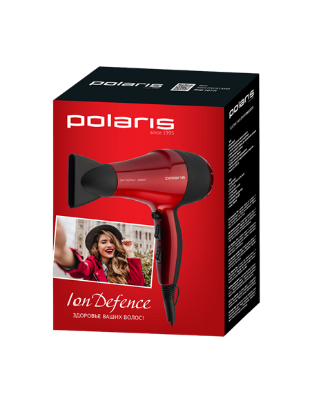 Uscător de păr Polaris PHD 2077i, 2000 W, Rosu | Negru