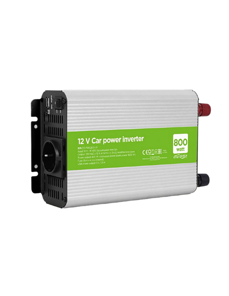 Автомобильный инвертор Energenie EG-PWC800-01, 800Вт, Серебристый