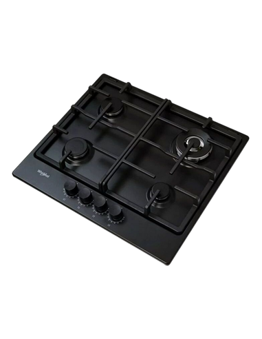 Газовая варочная панель Whirlpool TKRL 661 NB, Чёрный