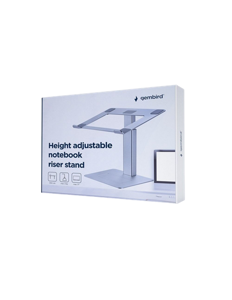 Stand pentru laptop Gembird NBS-D1-02, Argintiu Stand pentru laptop Gembird NBS-D1-02, Argintiu