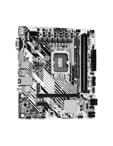 Placă de bază ASRock H610M-HDV/M.2+ D5, LGA1700, Intel H610, Micro-ATX