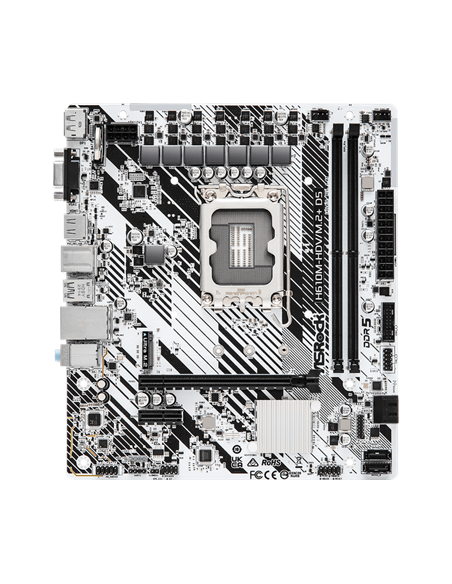 Placă de bază ASRock H610M-HDV/M.2+ D5, LGA1700, Intel H610, Micro-ATX