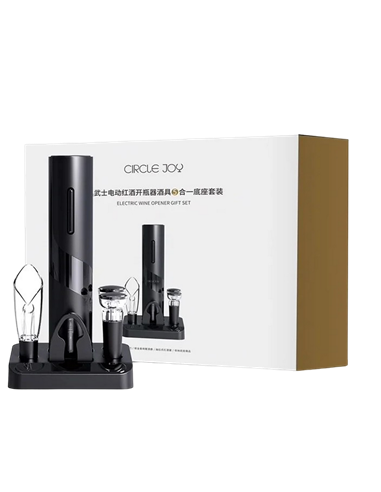 Set pentru vinuri Circle Joy CJ-TZ08, Negru