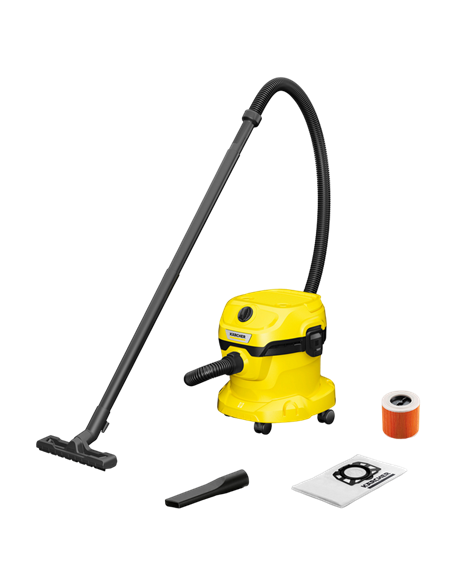 Aspirator Karcher WD 2 PLUS V-12/4/18/C, Galben