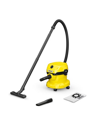 Aspirator Karcher WD 2 PLUS V-12/4/18/C, Galben