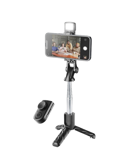 Selfie Stick Cellularline Tripod Sparkle, Negru