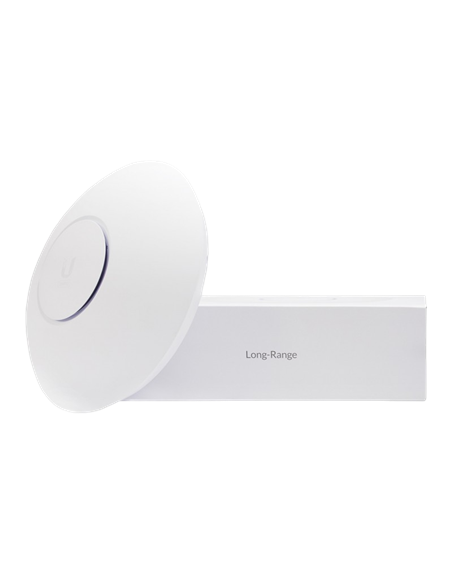 Punct de acces fără fir Ubiquiti U6 Long-Range, 600 Mbps, 2400 Mbps, Alb