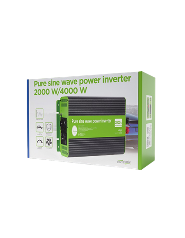 Invertor Auto Energenie EG-PWC-PS2000-01, 2000W, Multicolor