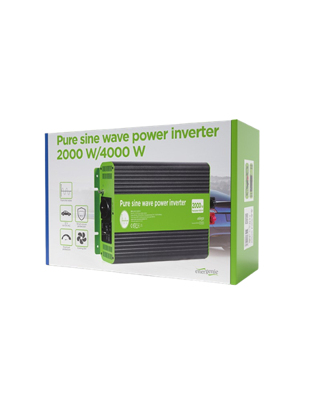Invertor Auto Energenie EG-PWC-PS2000-01, 2000W, Multicolor Invertor Auto Energenie EG-PWC-PS2000-01, 2000W, Multicolor