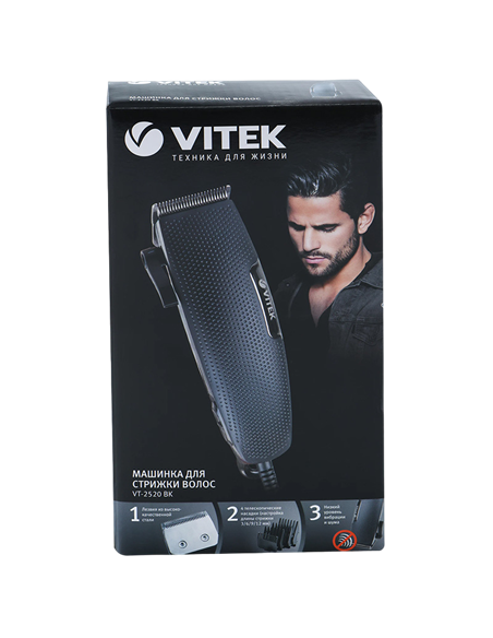 Машинка для стрижки VITEK VT-2517, Белый | Черный