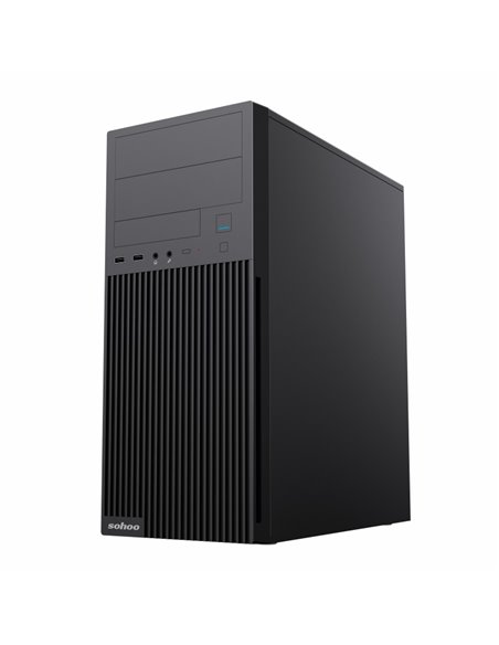 Carcasă PC Sohoo 2815BK, Midi-Tower, ATX, Negru