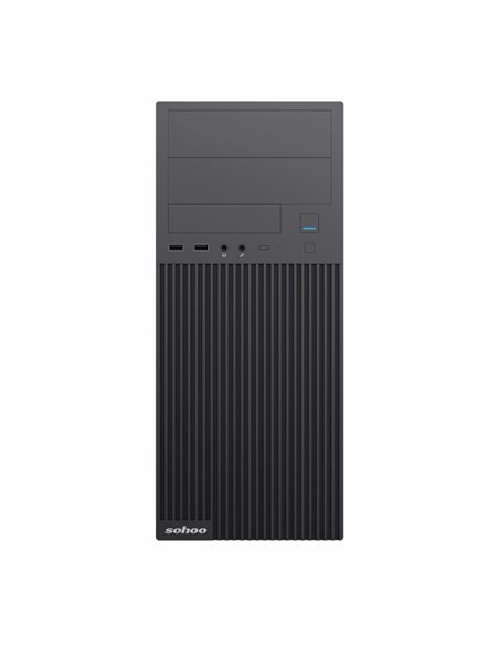 Carcasă PC Sohoo 2815BK, Midi-Tower, ATX, Negru