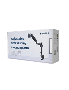 Suport birou pentru monitoare Gembird MA-DA1P-01, Negru 2