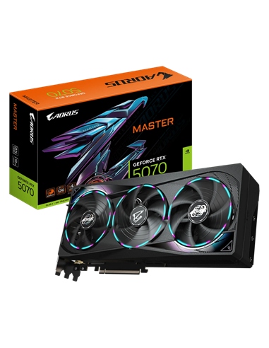 Видеокарта Gigabyte GV-N5070AORUS M-12GD, 12ГБ GDDR7 192бит