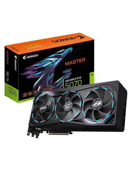 Видеокарта Gigabyte GV-N5070AORUS M-12GD, 12ГБ GDDR7 192бит