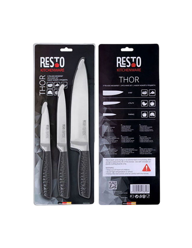 Набор ножей RESTO 95502, Чёрный