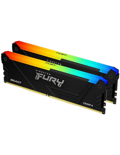 Оперативная память Kingston FURY Beast RGB, DDR4 SDRAM, 3200 МГц, 32 ГБ, KF432C16BB12AK2/32WP