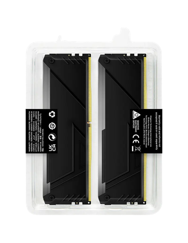 Memorie RAM Kingston FURY Beast RGB, DDR4 SDRAM, 3200 MHz, 32GB, KF432C16BB12AK2/32WP
