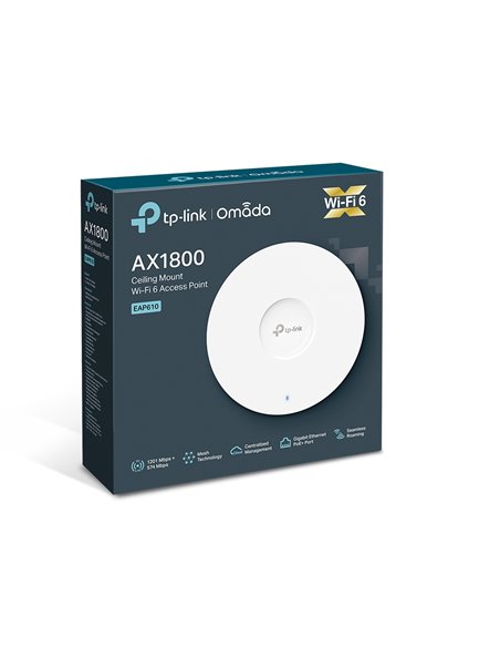 Punct de acces fără fir TP-LINK EAP610, 574 Mbps, 1201 Mbps, Alb