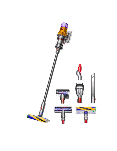 Вертикальный Пылесос Dyson V12 Detect Slim Absolute, Желтый | Никель