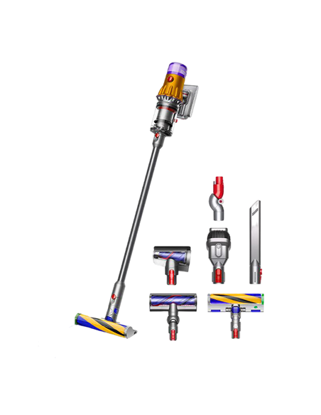 Вертикальный Пылесос Dyson V12 Detect Slim Absolute, Желтый | Никель