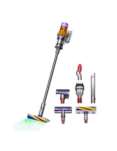 Вертикальный Пылесос Dyson V12 Detect Slim Absolute, Желтый | Никель