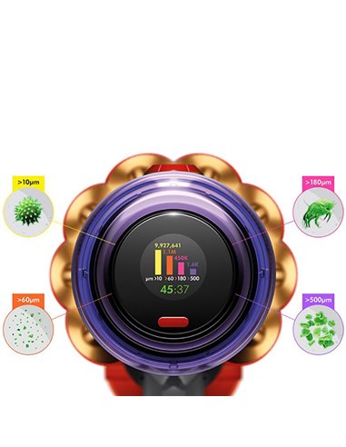 Вертикальный Пылесос Dyson V12 Detect Slim Absolute, Желтый | Никель