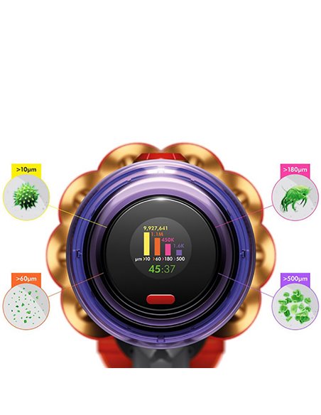 Вертикальный Пылесос Dyson V12 Detect Slim Absolute, Желтый | Никель