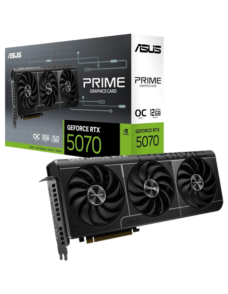 Видеокарта ASUS PRIME-RTX5070-O12G, 12ГБ GDDR7 192бит