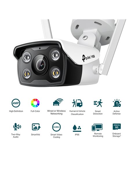 Camera de supraveghere IP TP-LINK VIGI C340-W (4mm), Alb
