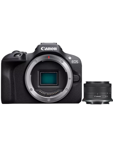 Aparat Foto Mirrorless Canon EOS R100 Black & RF-S 18-45mm f/4.5-6.3 IS STM KIT